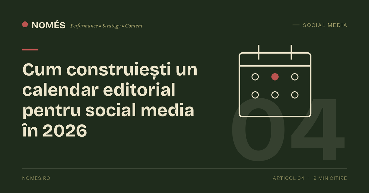 Cum construiești un calendar editorial pentru social media în 2026