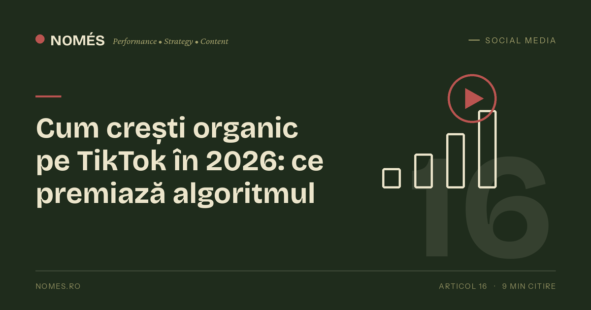 Cum crești organic pe TikTok în 2026: ce premiază cu adevărat algoritmul
