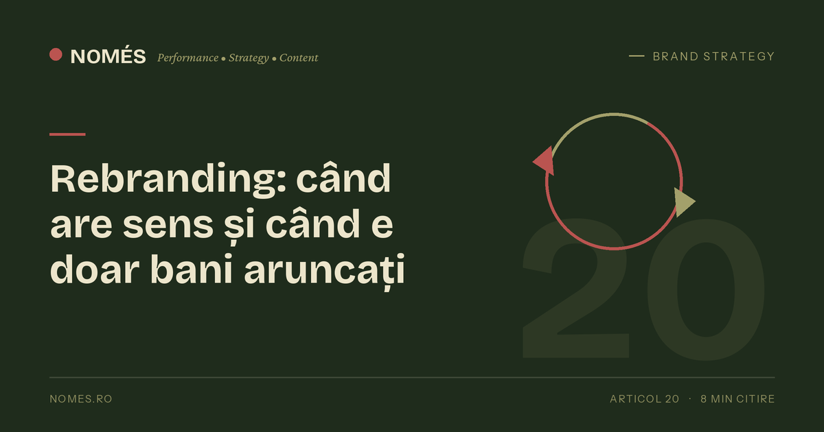 Rebranding: când are sens și când e doar bani aruncați
